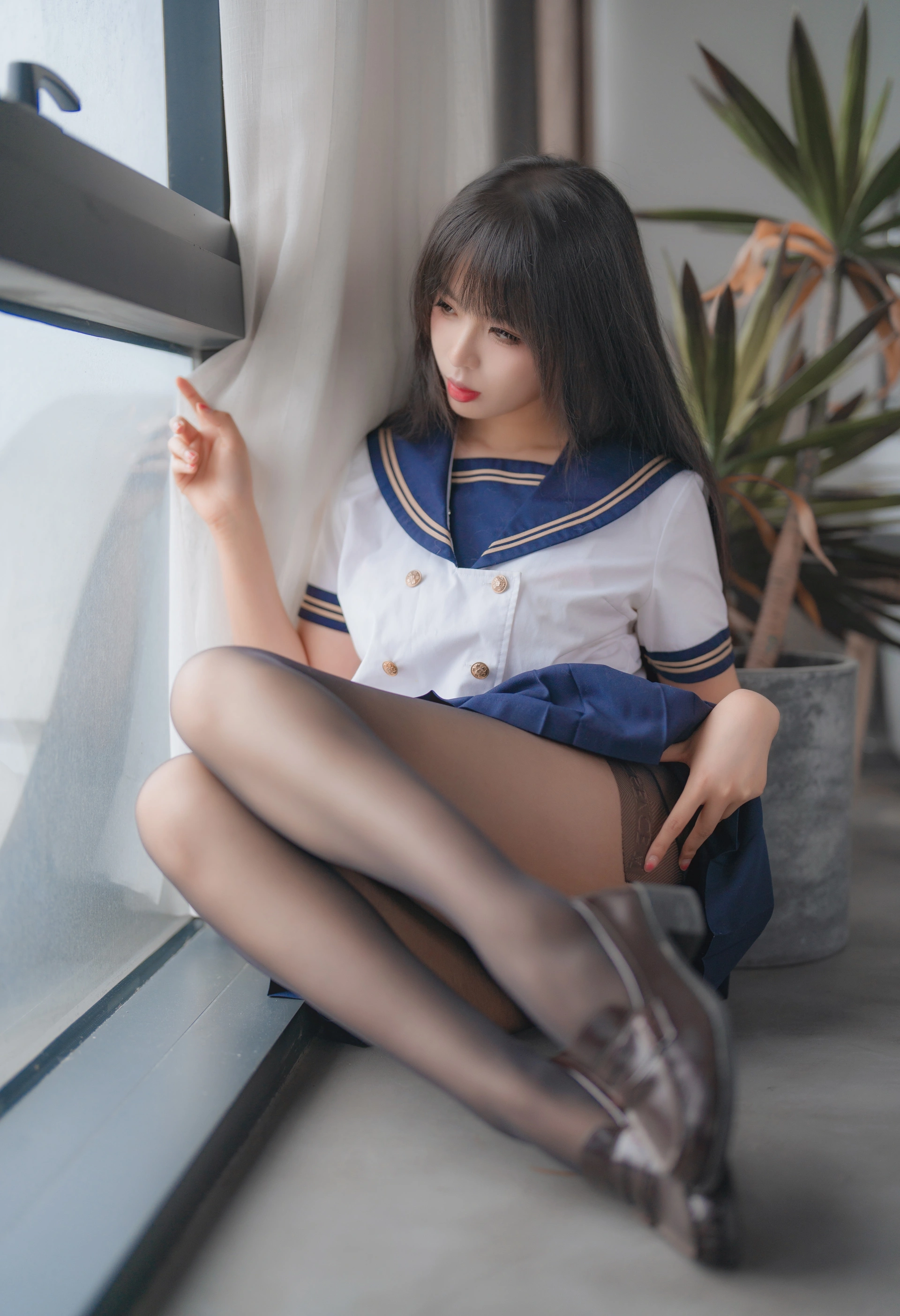 轩萧学姐 - NO.40 2023生日作 5月舰长 黑丝jk内衣 3