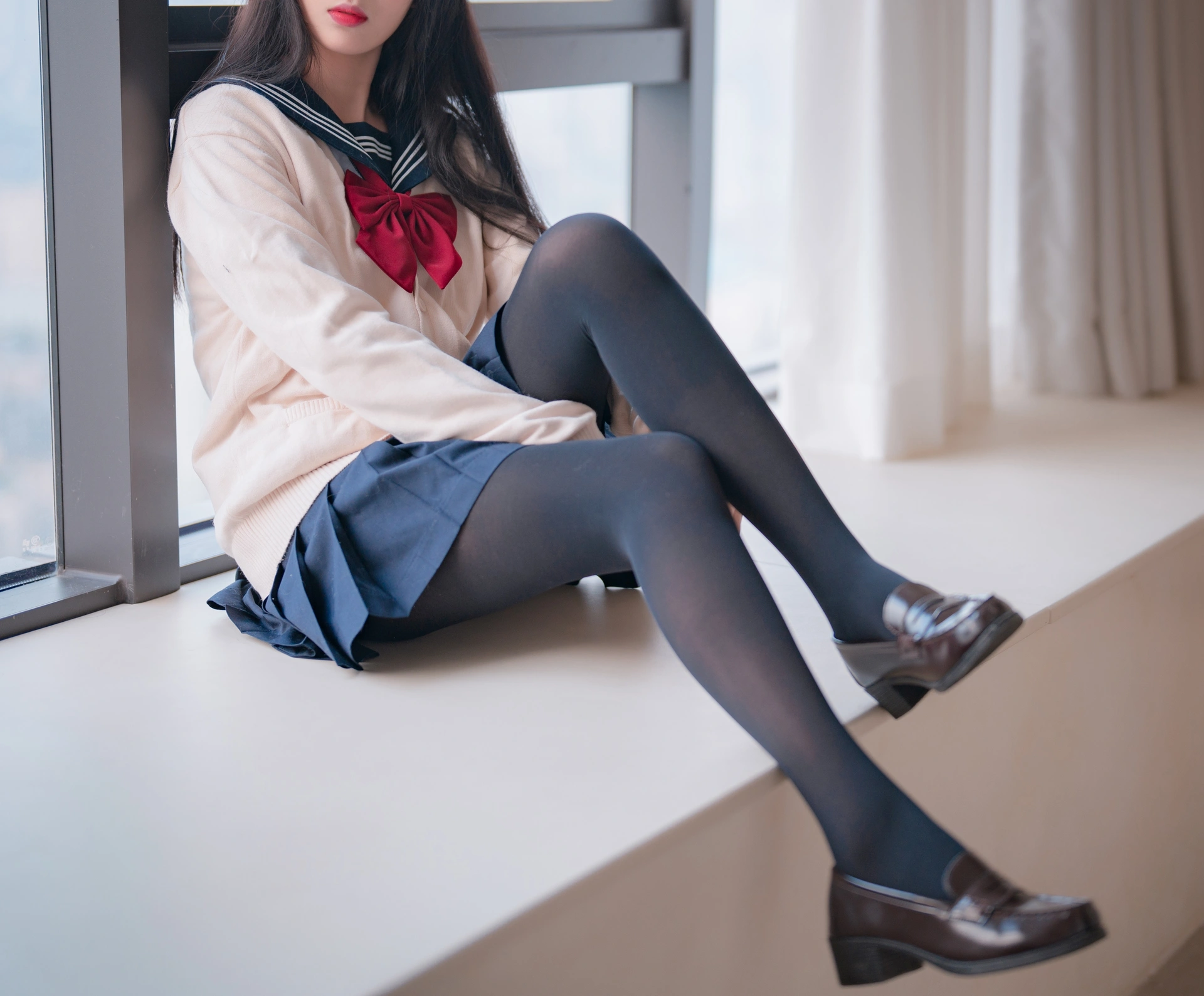 轩萧学姐 - NO.42 JK厚裤袜 1